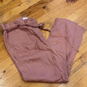 LOFT Linen, Light Mauve Pants-Size 10